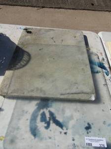 lot 376 image: 2 large cutting boards- marble and glass