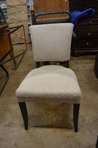 lot 58 image: Set of 4 Padded Chairs Made for Restoration Hardware 20W x 24D x 35H
