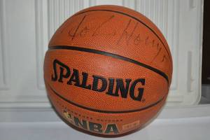 lot 64 image: Spalding Basketball with Signature