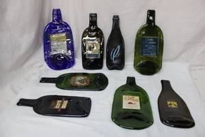 lot 155 image: Collection of Flattened Wine Bottles, see pictures