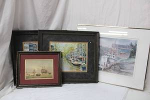 lot 167 image: Wall Art with Boat Theme One is Limited Edition by Burger