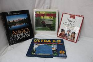 lot 180 image: Books Readers Digest Scenic Books, Baby and Child Care, Ultra 3-D Images