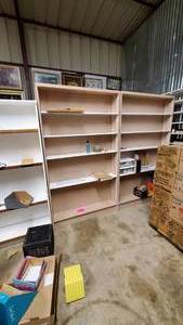 lot 229 image: Pair of 7 Ft. Tall Bookshelves CONTENTS NOT INCLUDED