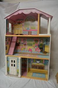 lot 84 image: Large Doll House with Sliding Door 29W x 13D x 43 Tall
