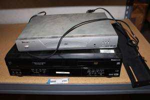 lot 254 image: Electronics Hiteck DVD Player, Panasonic VHSDVD Player