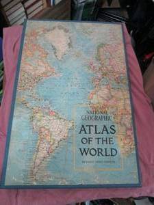 lot 49 image: LARGE NATIONAL GEOGRAPHIC ATLAS OF THE WORLD, REVISED THIRD EDITION