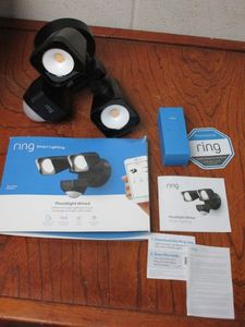 lot 35 image: RING SMART LIGHTING WIRED FLOODLIGHT