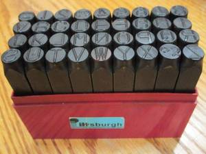 lot 42 image: PITTSBURGH LETTER METAL STAMPING WCASE