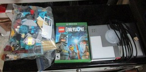 lot 31 image: LEGO DIMENSIONS GAME CONSOLE FOR XBOX ONE, DIMENSION XBOX ONE GAME DISC, AND LEGOS