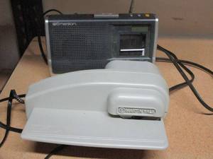 lot 158 image: MARTIN YALE VINTAGE LETERMAIL OPENER &amp EMERSON WEATHER RADIO