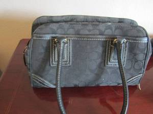 lot 28 image: BLACK PURSE MARKED COACH