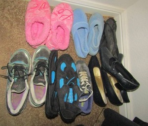 lot 114 image: SIZE 5 LADIES HEELS AND RUNNING SHOES BY PUMA