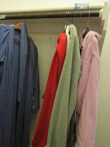 lot 126 image: 4 VERY WELL WORN LADIES HOUSE COATS