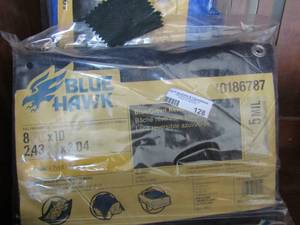 lot 128 image: BLUE HAWK TARPS 2 NEW