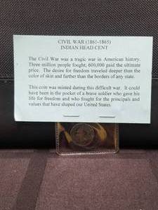 lot 22 image: Indian Head Cent - Civil War era - 1865