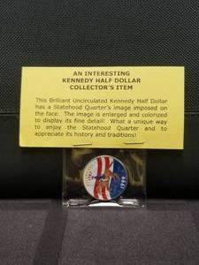 lot 25 image: Kennedy Half-Dollar - 1999 - Delaware - image enlarged and colorized