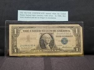 lot 76 image: Silver Certificate - 1957 Dollar Bill