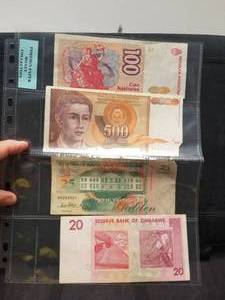 lot 109 image: Foreign Paper Money - selection of 4 bills