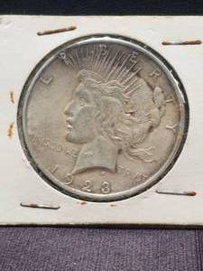 lot 87 image: Peace Silver Dollar - 1923 - carded