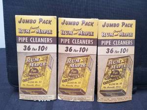 lot 63 image: Vintage Rum and Maple pipe cleaners - total of 3 - appear full