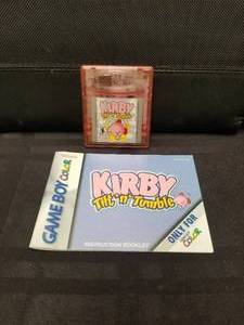 lot 72 image: Nintendo Game Boy - Kirby Tilt-n-Tumble game and manual - no box