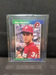 lot 149 image: 1989 Donruss #604 Alex Madrid error card