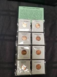 lot 141 image: Lincoln Cent Series - 2009 - total of 8