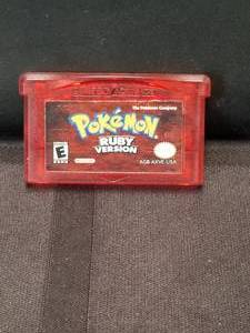 lot 99 image: Pokemon Ruby Version Nintendo Game Boy game - no box or manual