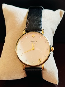 lot 33 image: Kate Spade - Genuine Leather Black Strap Female Watch