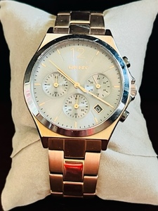 lot 39 image: DKNY Stainless Steel Female Watch - Rose Gold