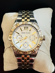 lot 43 image: Anne Klein Two Tone Stainless Steel Female Watch