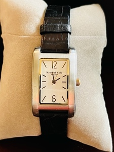 lot 48 image: Kenneth Cole Female Watch - Black Genuine Leather Strap