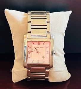 lot 49 image: Michael Kors Silver Tone Female Watch