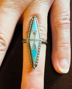 lot 87 image: Silver .925 Abalone Topaz Ring