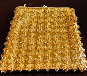 lot 120 image: Vintage Exclusive Faye Mell Design Fluerette, Inc Miami FL Evening Purse