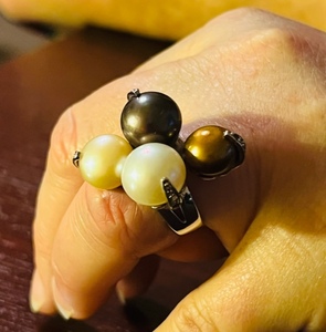 lot 85 image: Silver .925 Pearl Ring