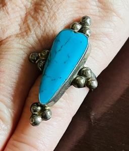 lot 169 image: Silver .925 Turquoise Ring