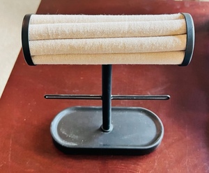 lot 188 image: Ring & Bracelet Jewelry Stand- black & tan
