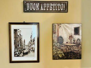lot 207 image: Lot of 3 - Buon Appetito w Raune Manniac Print &amp Alinari Litho