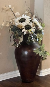 lot 241 image: 28 Vase & Faux Floral Arrangement