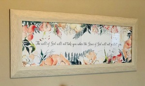 lot 273 image: Framed Will of God Wall Hanging 41x 17