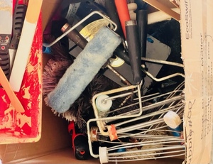 lot 359 image: Painting Tools, Rollers, License Plates & Other Goodies