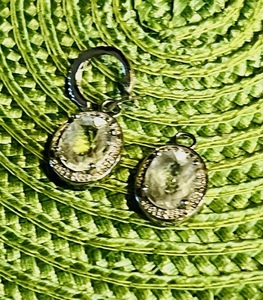 lot 407 image: .925 Sterling Silver Crystal Earrings