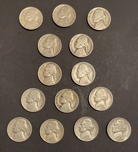 lot 18 image: 14 Count Nickles various years