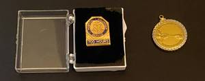lot 25 image: Vintage Hospital Volunteer Enamel Pin circa 1960 2011 American Relief Council Reproduction Coin Charm