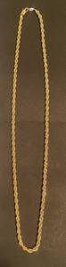 lot 30 image: 24K Gold Filled Rope Necklae