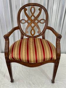lot 46 image: Regancy Style Accent Armchair