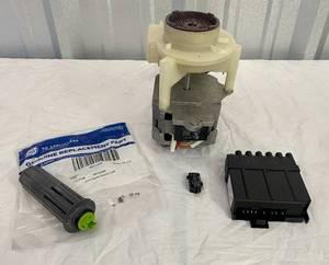 lot 74 image: Pump and Motor Assembly, GE Switch Flood Assembly by GE and 2 other items