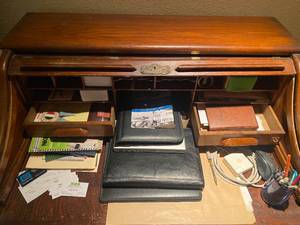 lot 137 image: Rolltop Desk