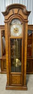 lot 196 image: Howard Miller Grandfather Clock serial number 61192 (needs weights)